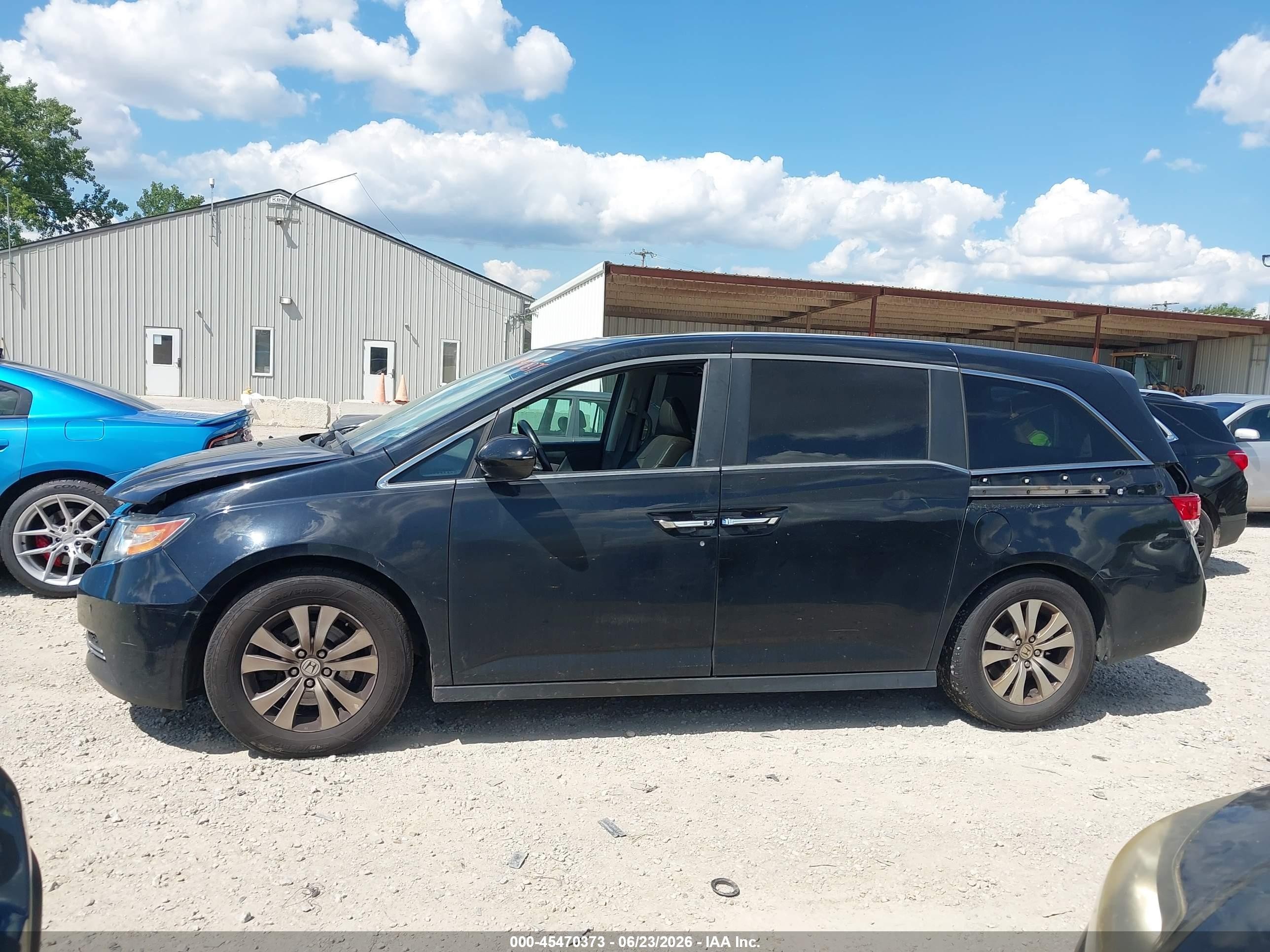2015 Honda Odyssey Ex-l Blue vin: 5FNRL5H60FB063873