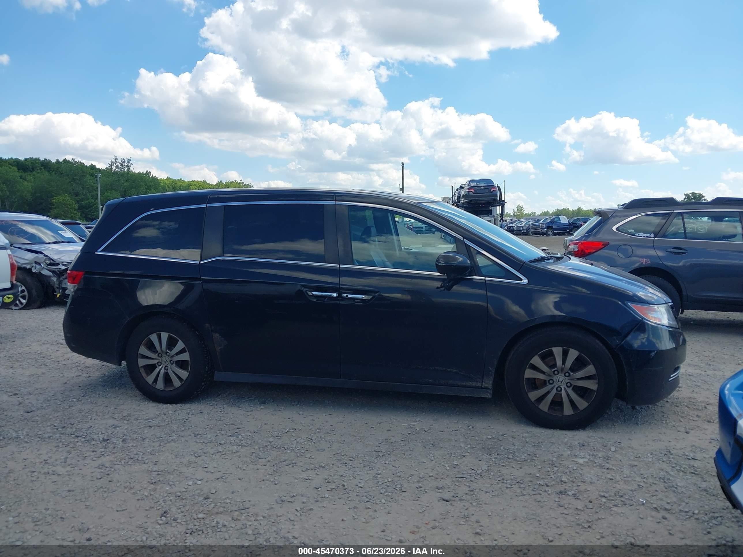 2015 Honda Odyssey Ex-l Blue vin: 5FNRL5H60FB063873