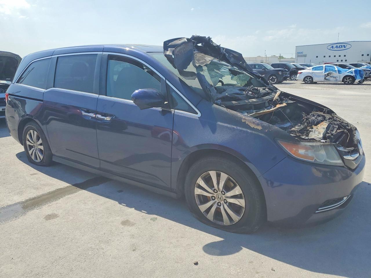 2015 Honda Odyssey Exl Blue vin: 5FNRL5H60FB066739