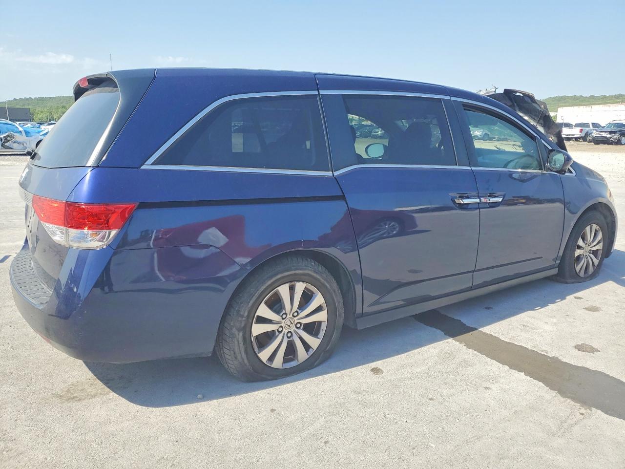 2015 Honda Odyssey Exl Blue vin: 5FNRL5H60FB066739