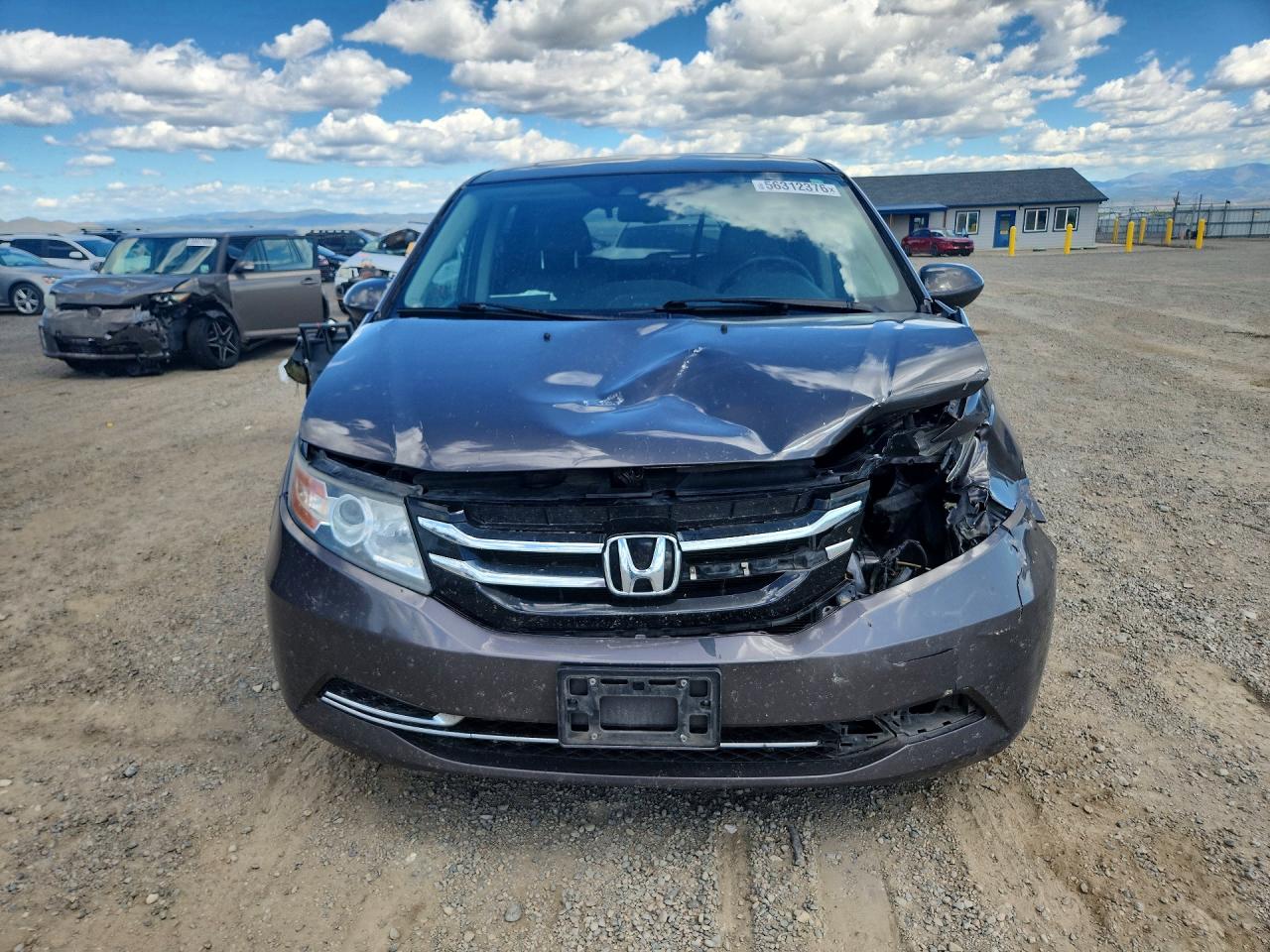 2015 Honda Odyssey Exl Gray vin: 5FNRL5H60FB077000