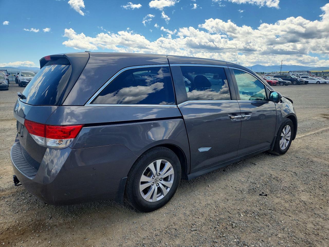 2015 Honda Odyssey Exl Gray vin: 5FNRL5H60FB077000