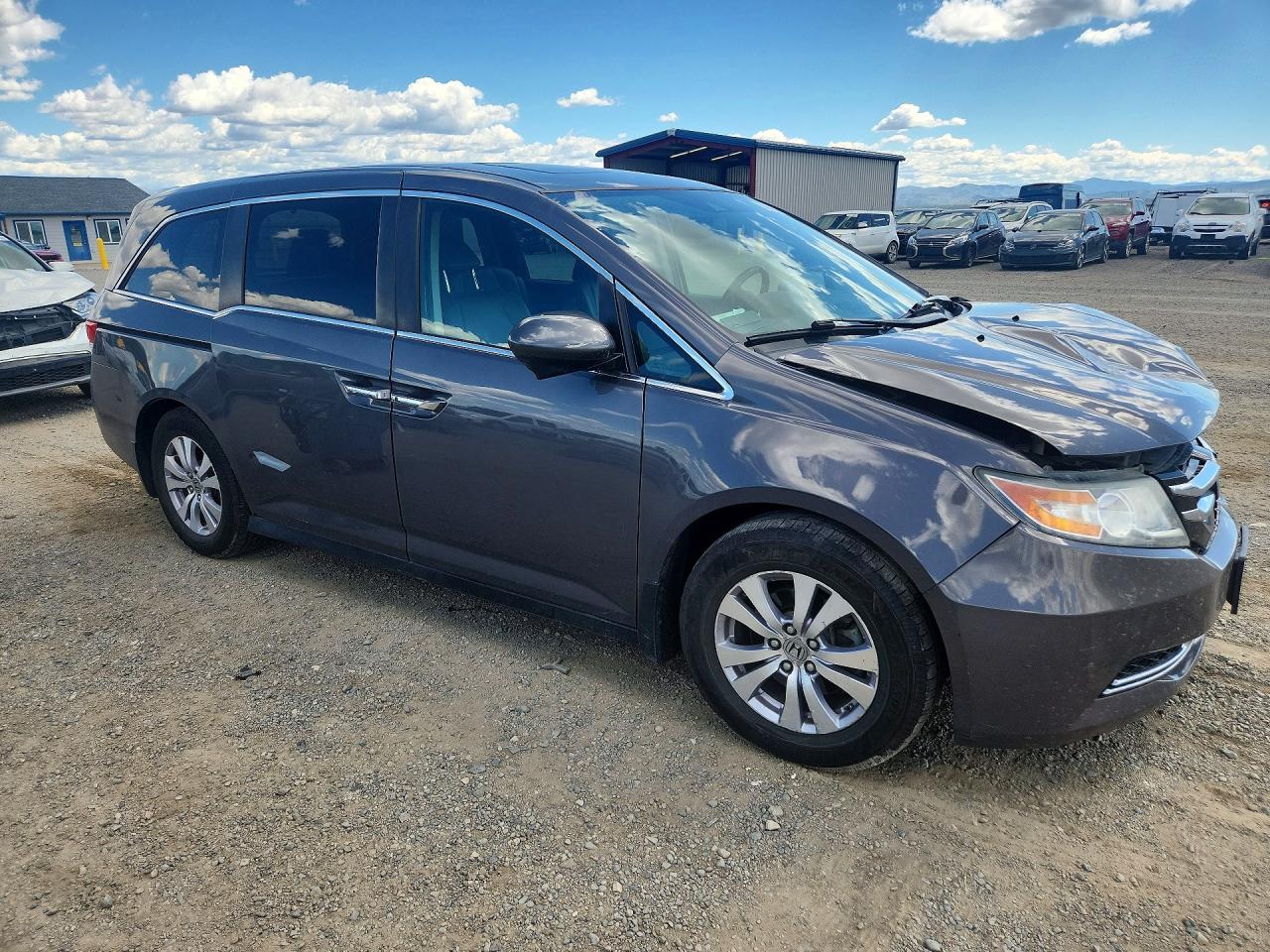 2015 Honda Odyssey Exl Gray vin: 5FNRL5H60FB077000
