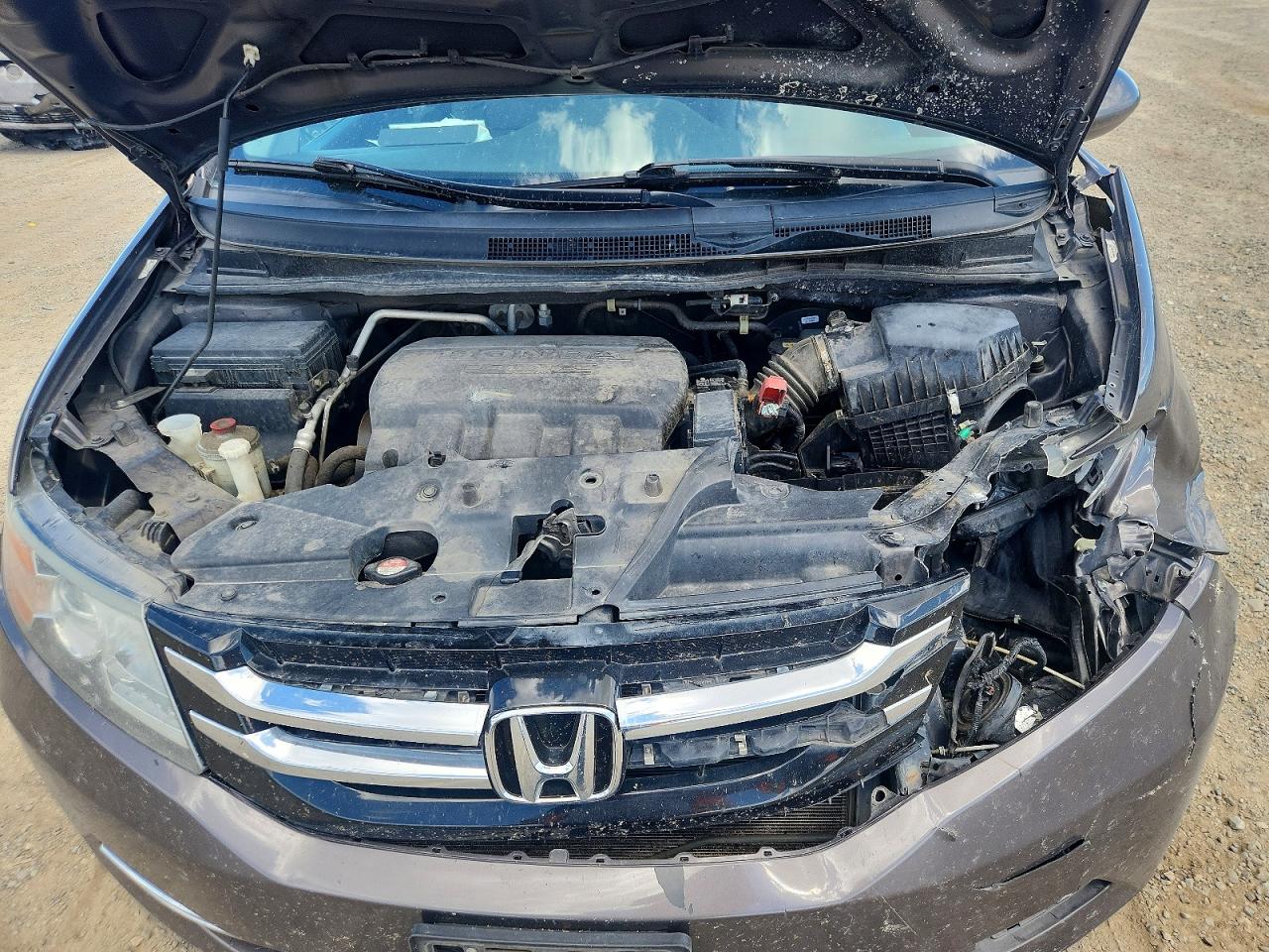 2015 Honda Odyssey Exl Gray vin: 5FNRL5H60FB077000