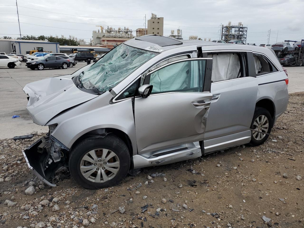 2015 Honda Odyssey Exl Silver vin: 5FNRL5H60FB079958