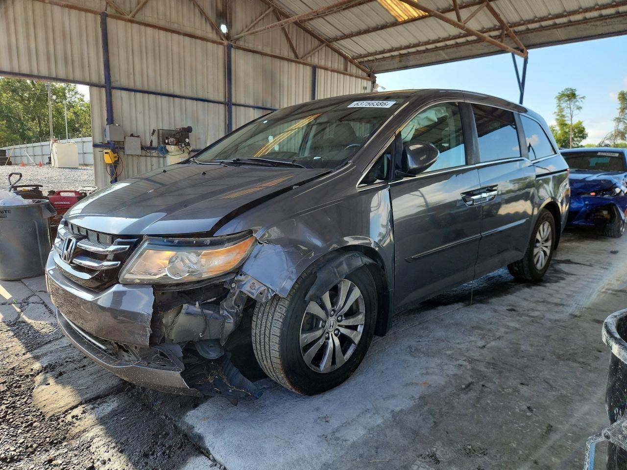 2015 Honda Odyssey Exl Gray vin: 5FNRL5H60FB091415