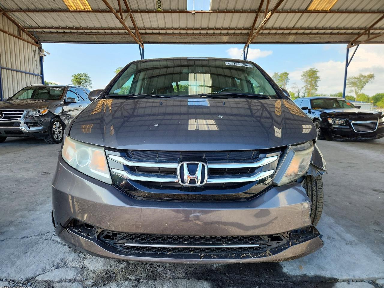 2015 Honda Odyssey Exl Gray vin: 5FNRL5H60FB091415