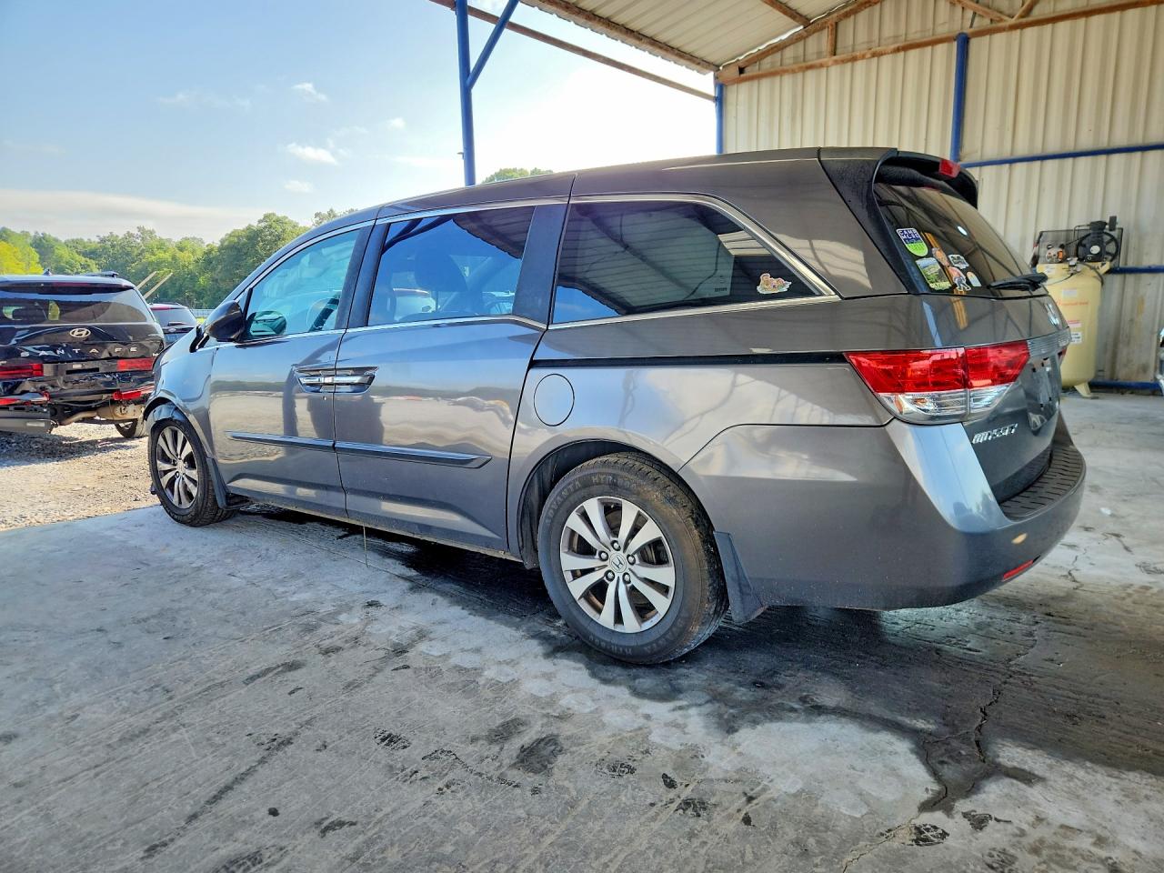 2015 Honda Odyssey Exl Gray vin: 5FNRL5H60FB091415