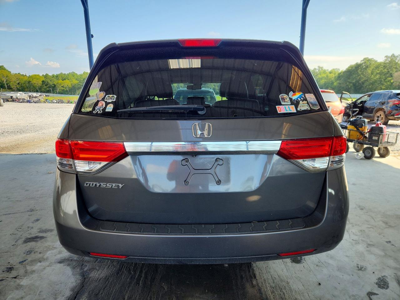 2015 Honda Odyssey Exl Gray vin: 5FNRL5H60FB091415