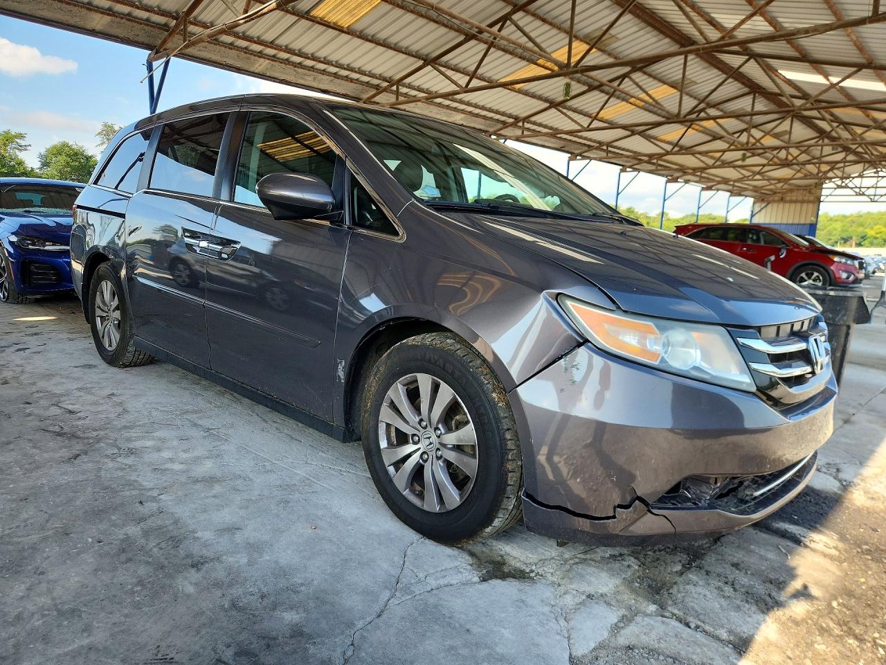 2015 Honda Odyssey Exl Gray vin: 5FNRL5H60FB091415