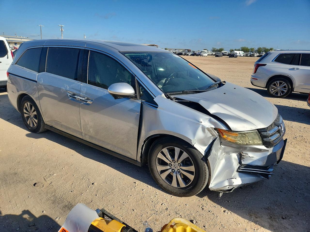 2015 Honda Odyssey Exl Silver vin: 5FNRL5H60FB109041