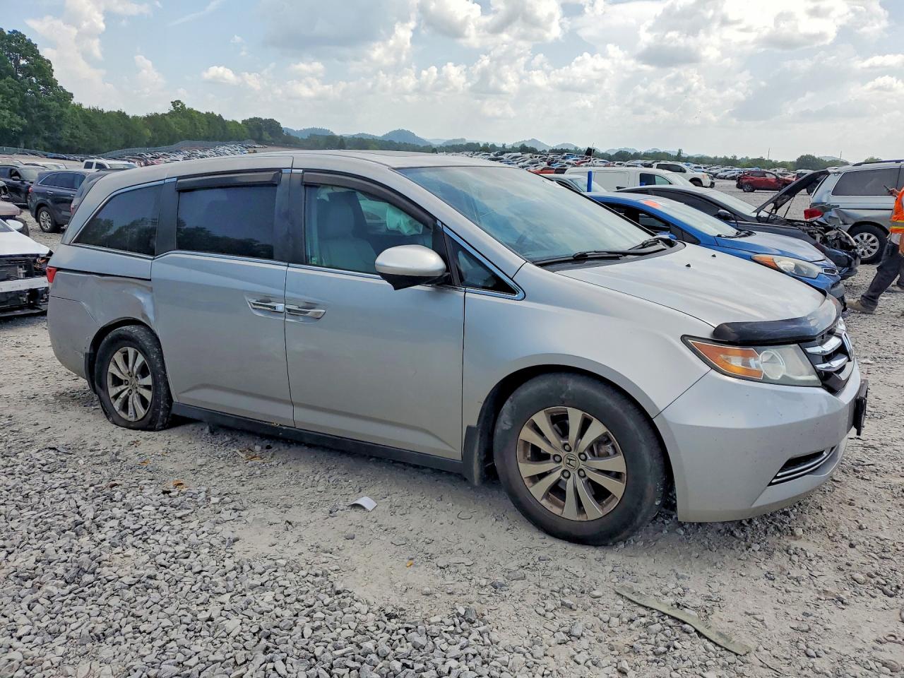 2015 Honda Odyssey Exl Silver vin: 5FNRL5H60FB112067