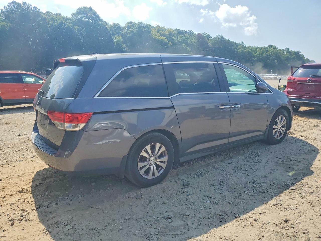 2015 Honda Odyssey Exl Gray vin: 5FNRL5H60FB120203