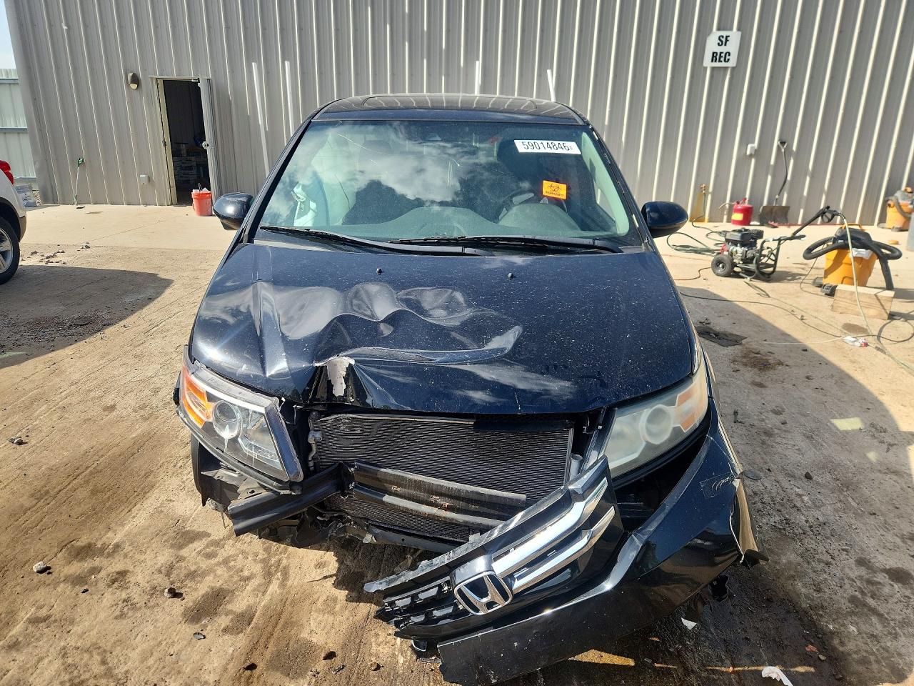 2015 Honda Odyssey Exl Black vin: 5FNRL5H60FB129614