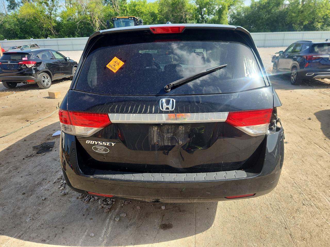 2015 Honda Odyssey Exl Black vin: 5FNRL5H60FB129614