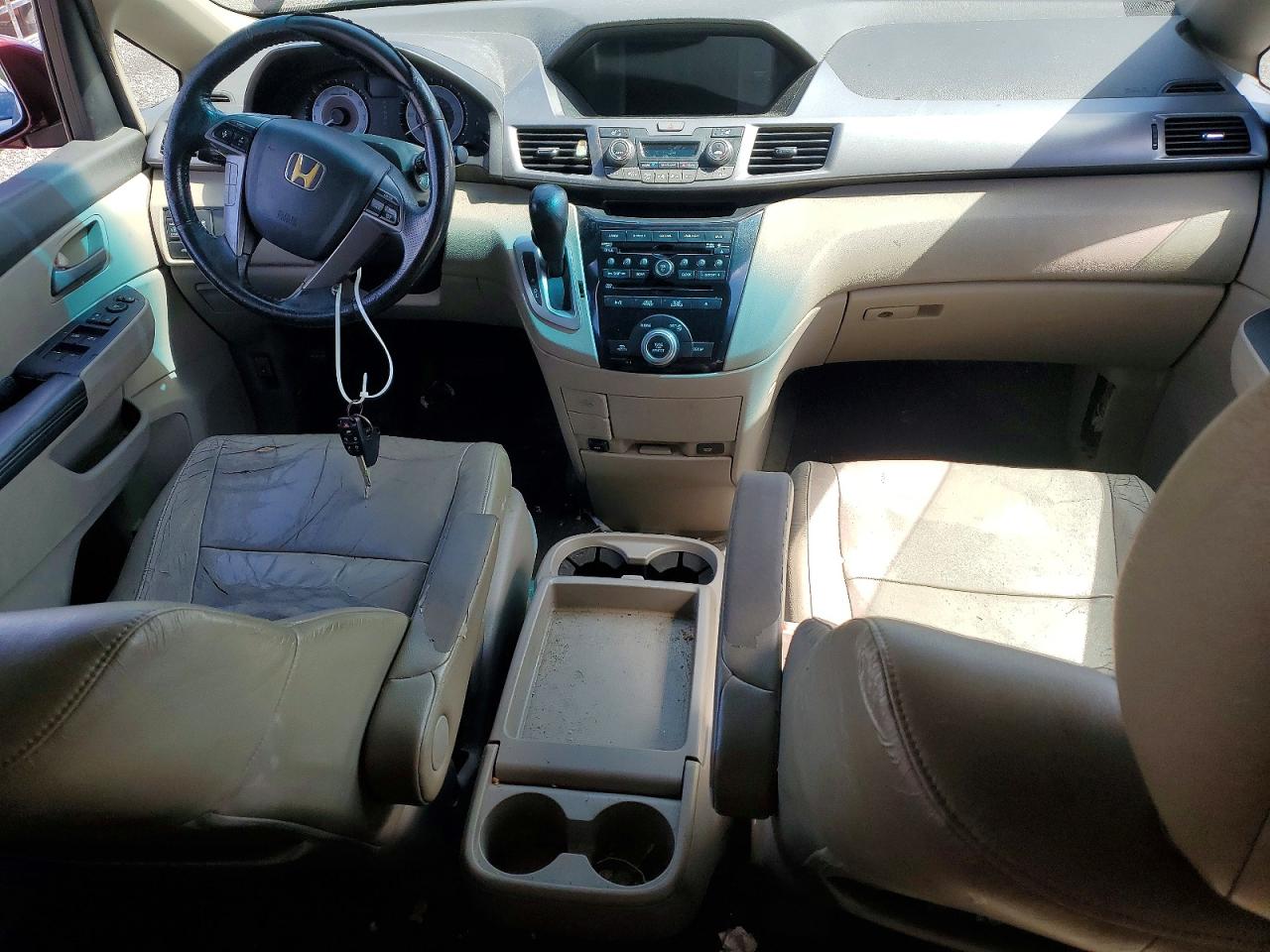 2011 Honda Odyssey Exl Бордовый vin: 5FNRL5H61BB009153