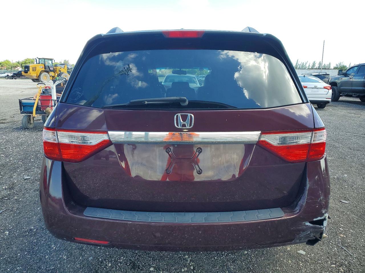 2011 Honda Odyssey Exl Бордовый vin: 5FNRL5H61BB009153