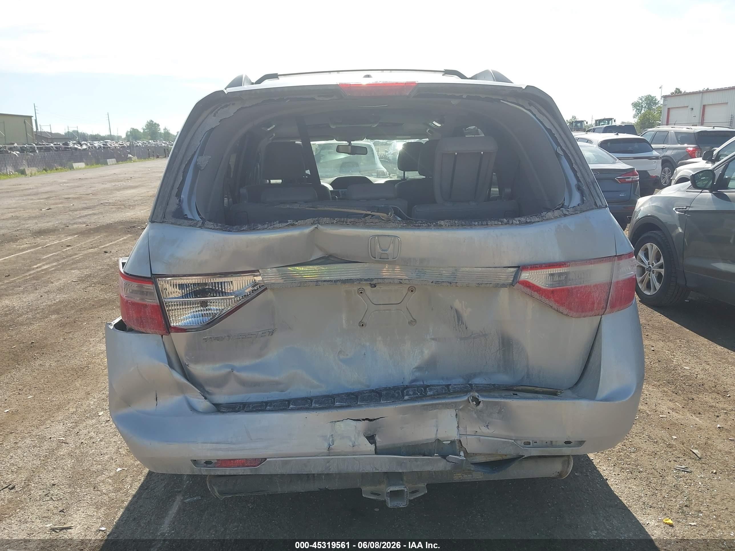 2011 Honda Odyssey Ex-l Silver vin: 5FNRL5H61BB020413