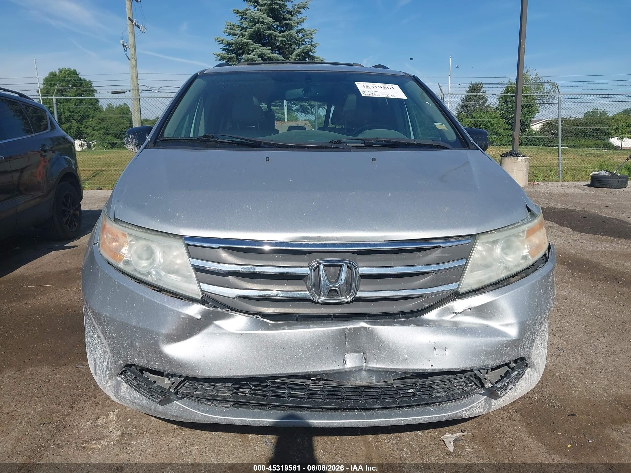 2011 Honda Odyssey Ex-l Silver vin: 5FNRL5H61BB020413