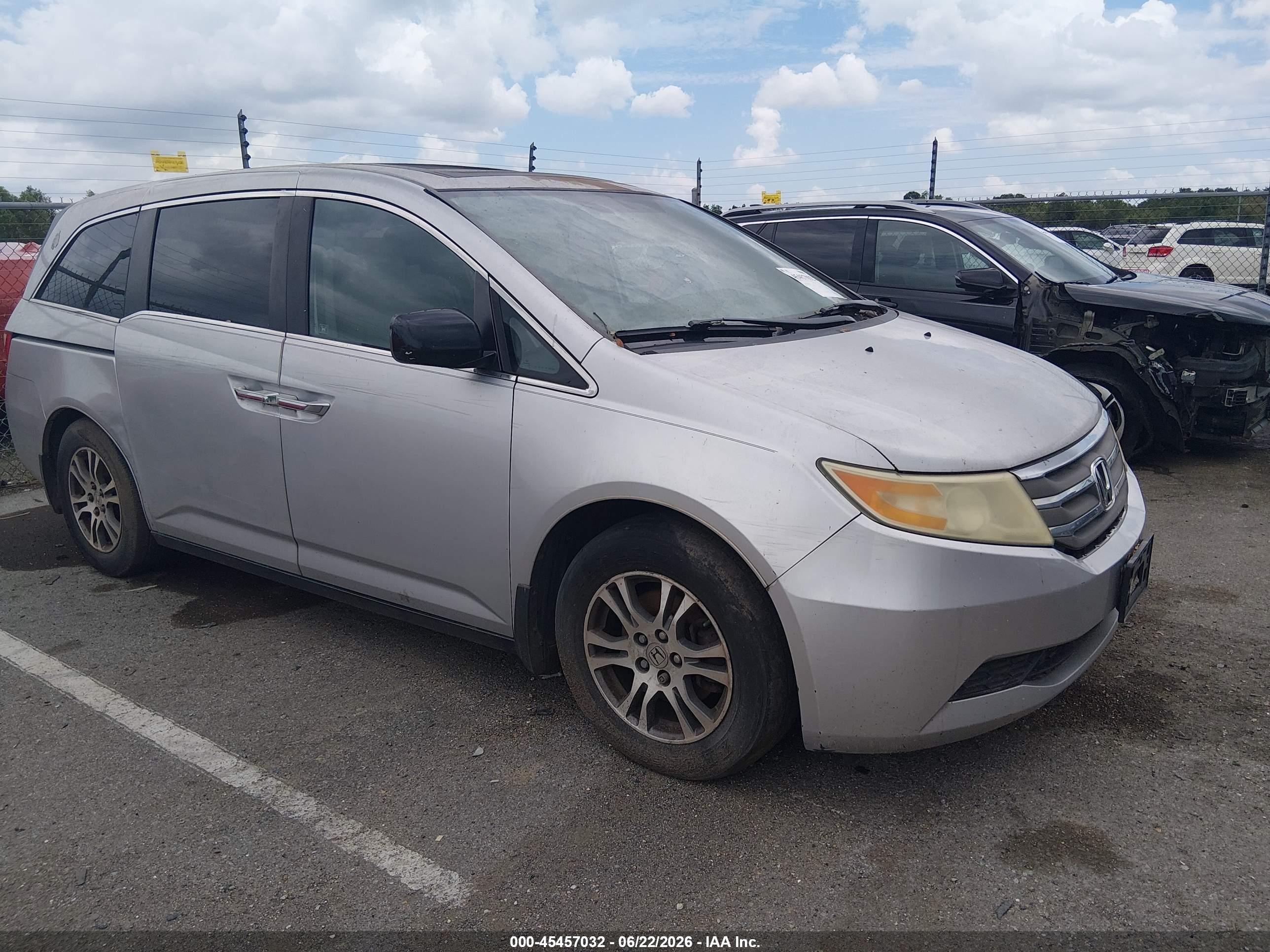 2011 Honda Odyssey Ex-l Silver vin: 5FNRL5H61BB021884