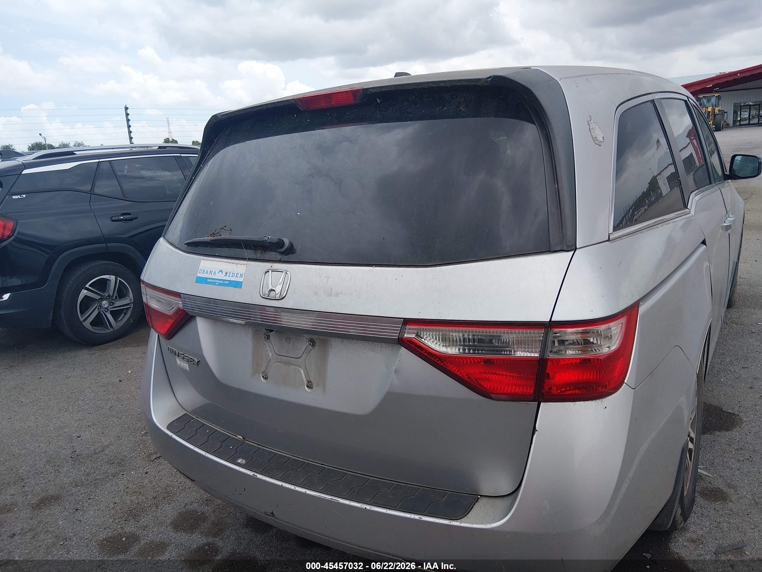 2011 Honda Odyssey Ex-l Silver vin: 5FNRL5H61BB021884