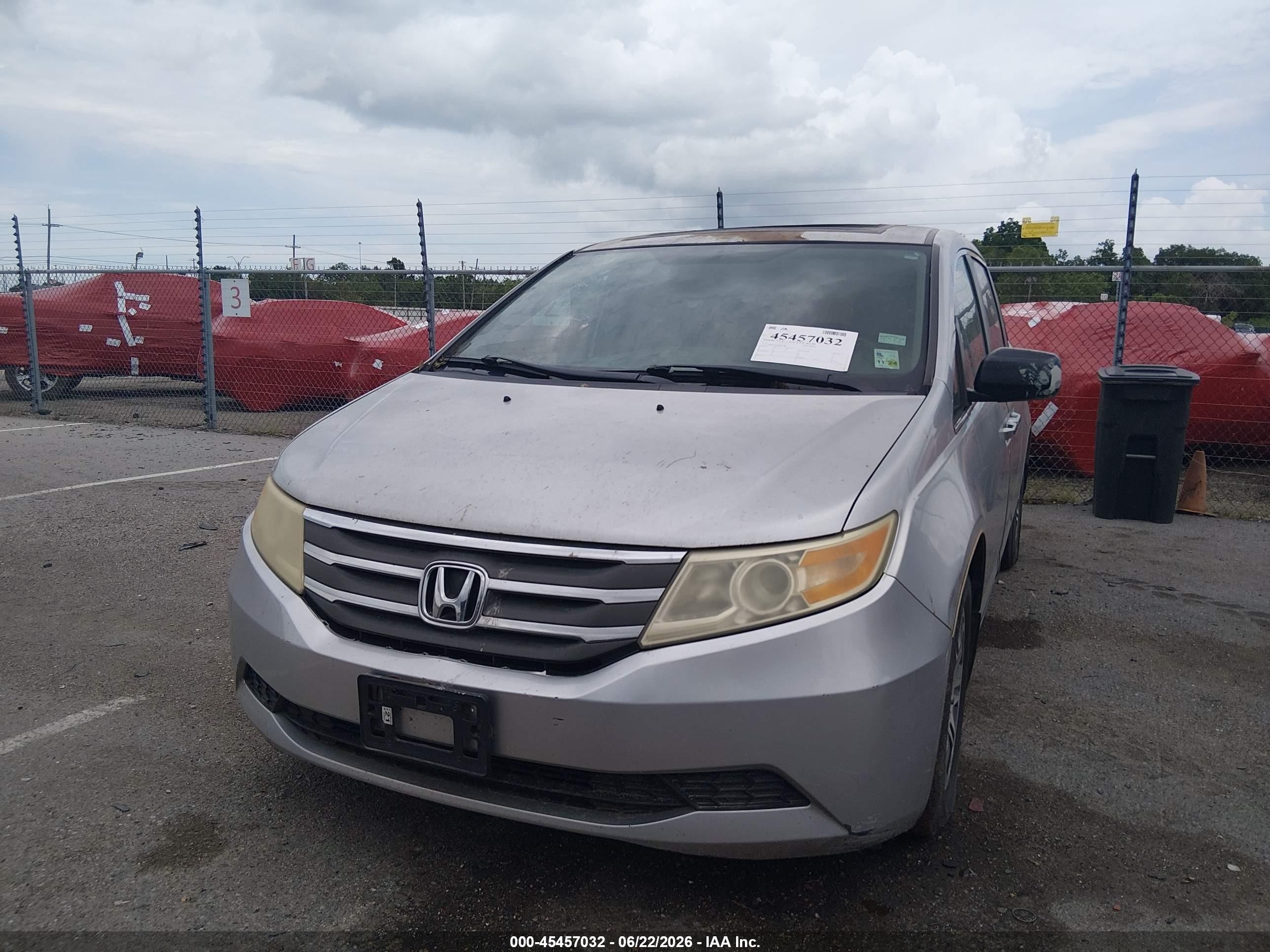 2011 Honda Odyssey Ex-l Silver vin: 5FNRL5H61BB021884