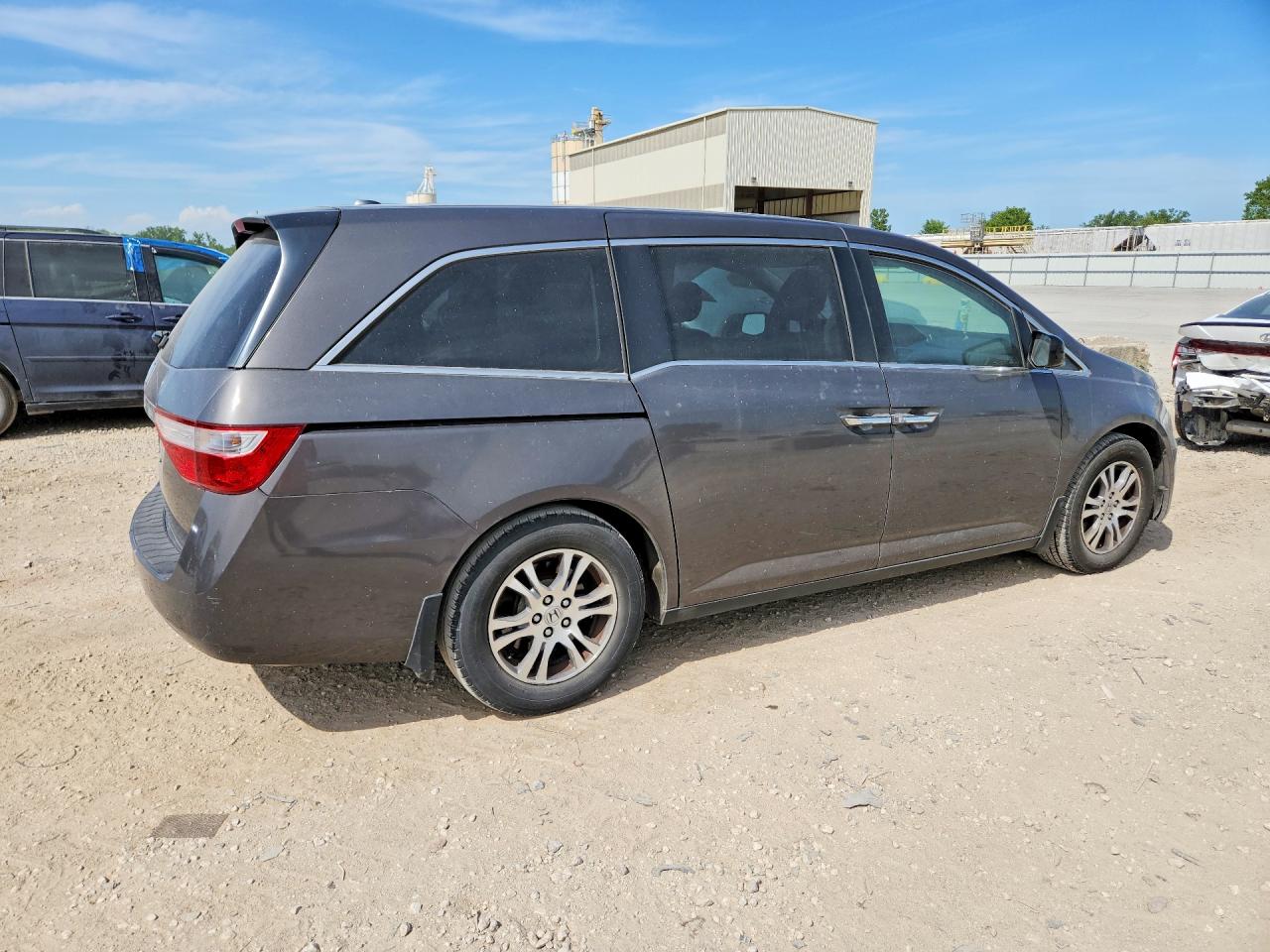 2011 Honda Odyssey Exl Gray vin: 5FNRL5H61BB022906