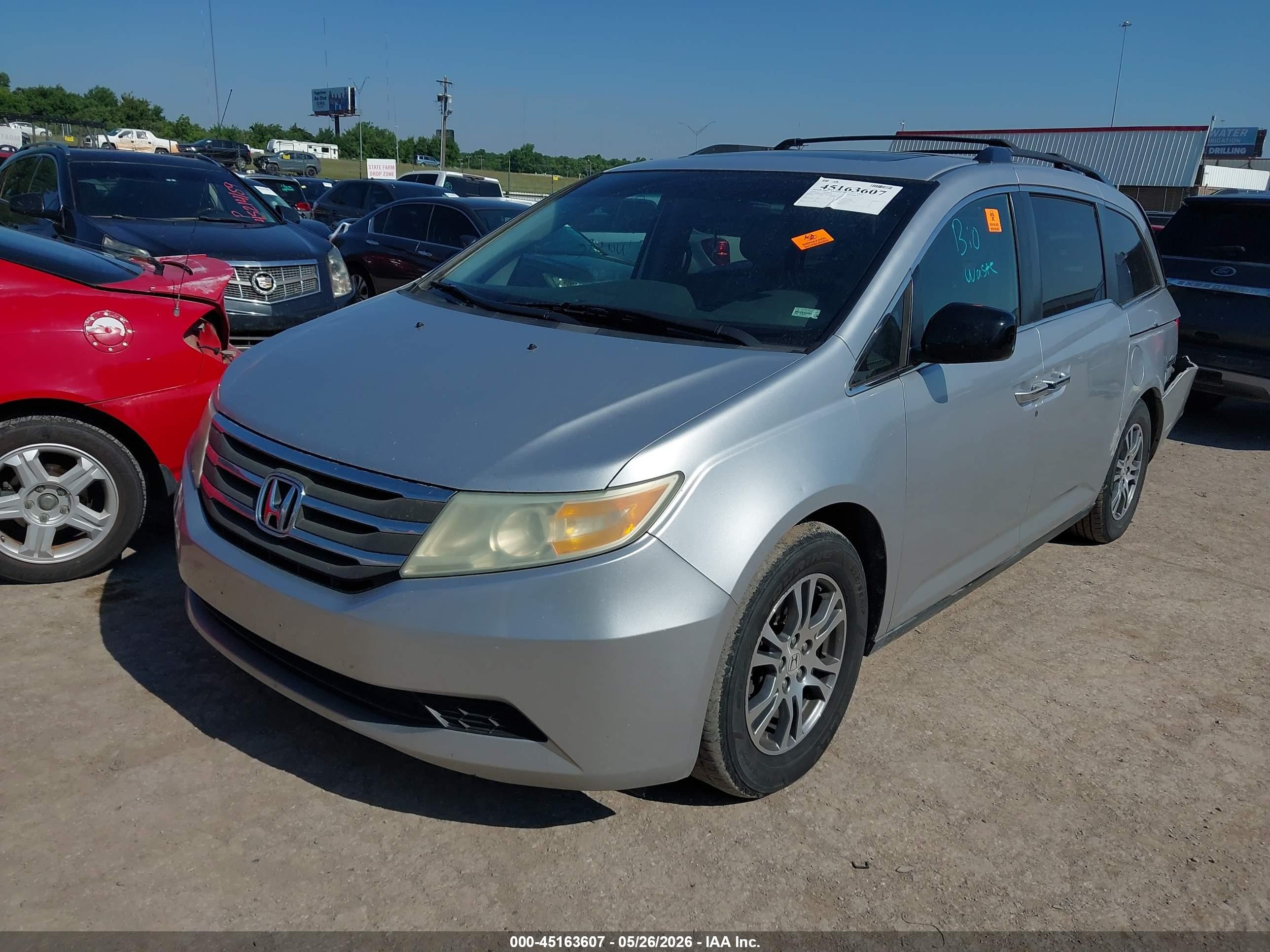 2011 Honda Odyssey Ex-l Серебряный vin: 5FNRL5H61BB051709