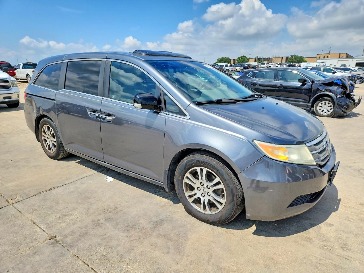 2011 Honda Odyssey Exl Gray vin: 5FNRL5H61BB053377