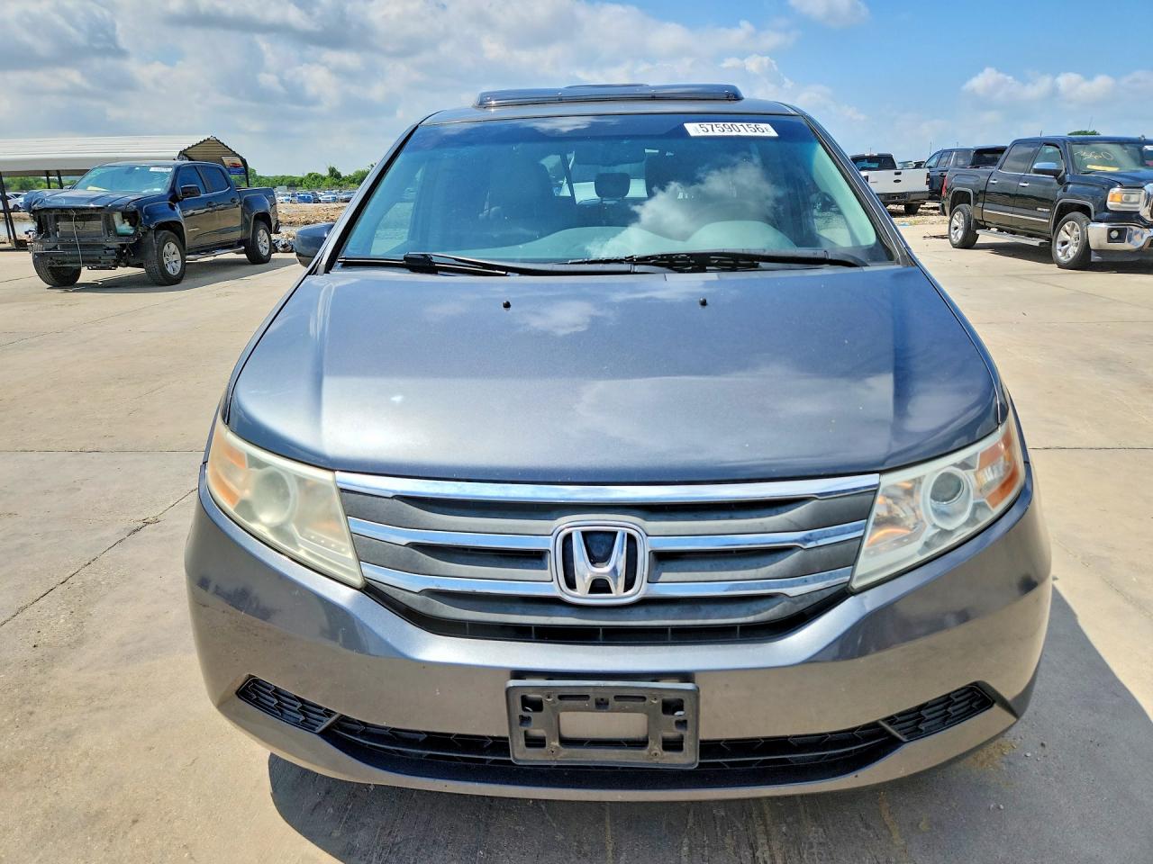 2011 Honda Odyssey Exl Gray vin: 5FNRL5H61BB053377