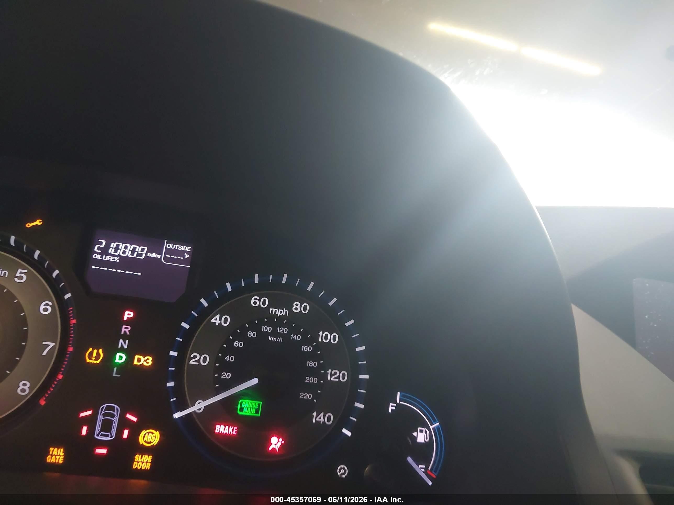 2011 Honda Odyssey Ex-l Серый vin: 5FNRL5H61BB064752