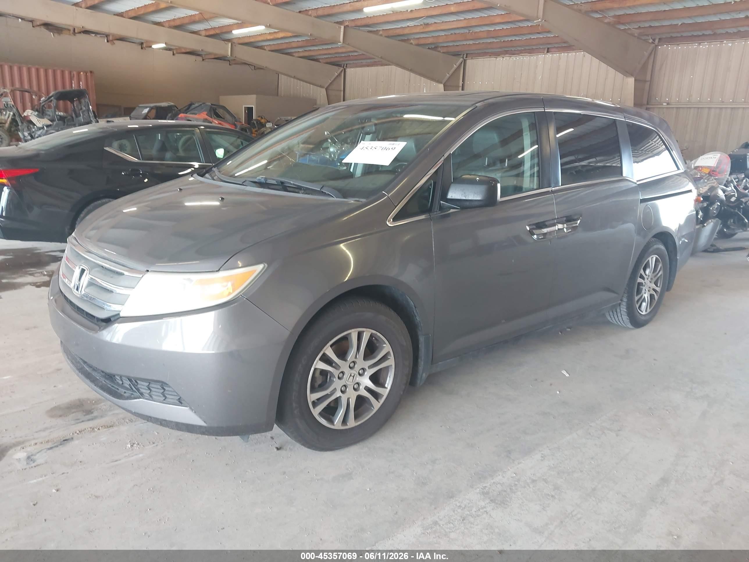 2011 Honda Odyssey Ex-l Серый vin: 5FNRL5H61BB064752