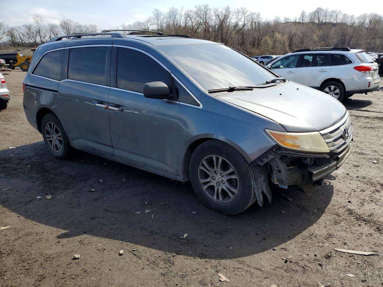 2011 Honda Odyssey Exl Gray vin: 5FNRL5H61BB068171