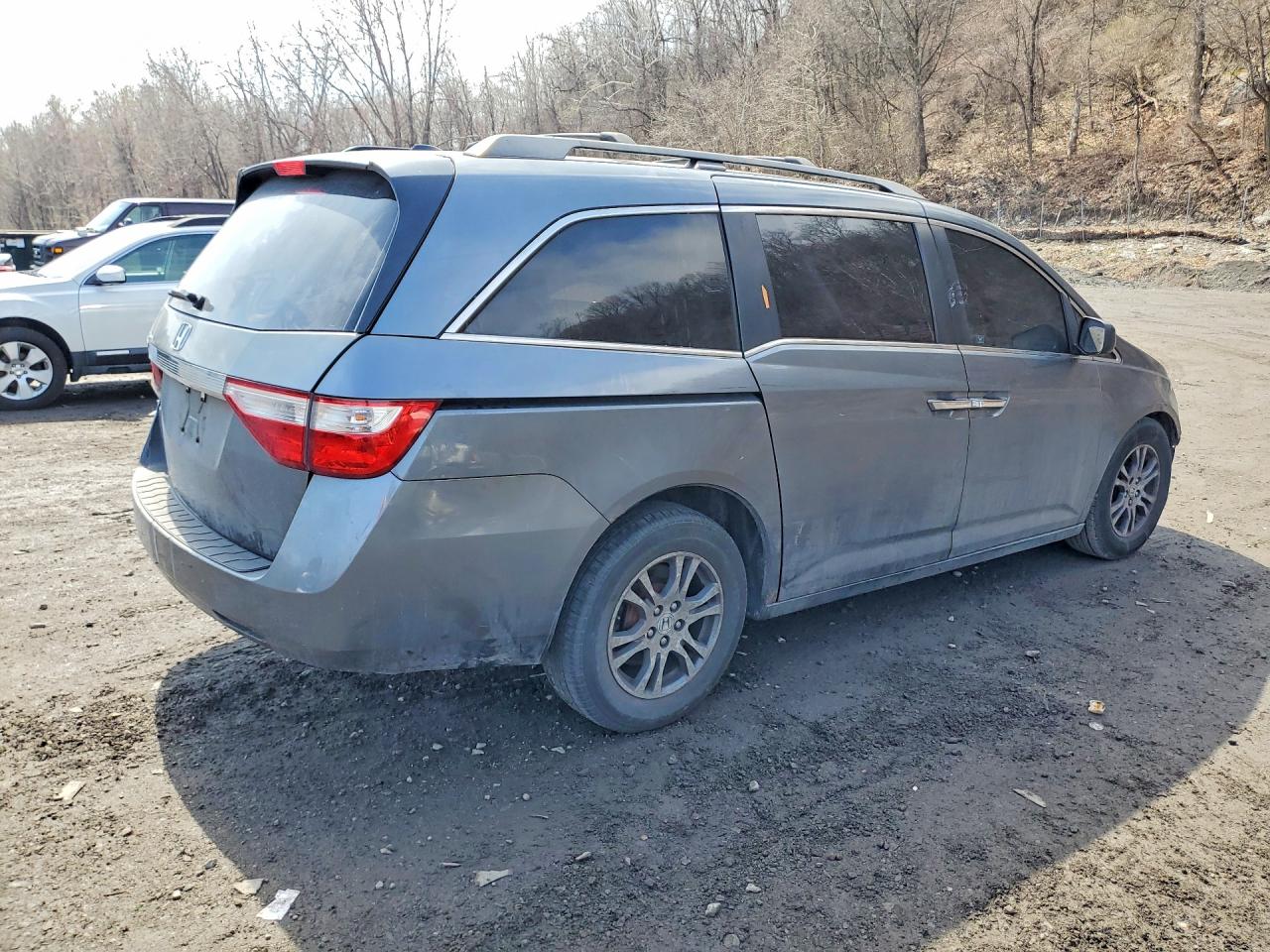 2011 Honda Odyssey Exl Gray vin: 5FNRL5H61BB068171
