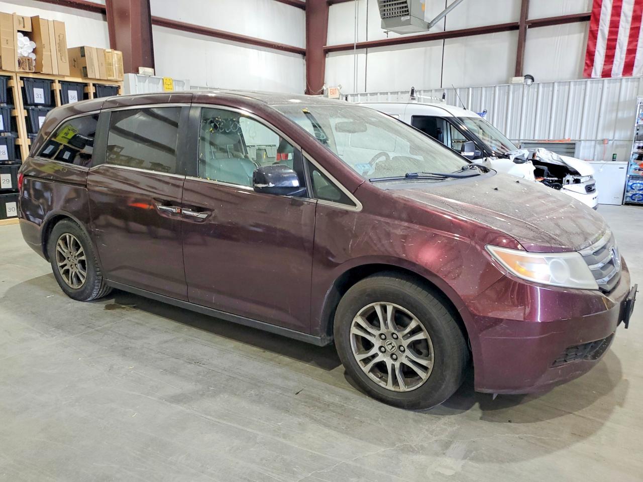 2011 Honda Odyssey Exl Brown vin: 5FNRL5H61BB074634