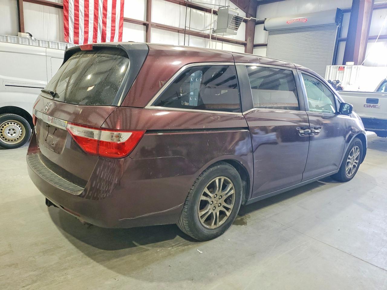 2011 Honda Odyssey Exl Brown vin: 5FNRL5H61BB074634