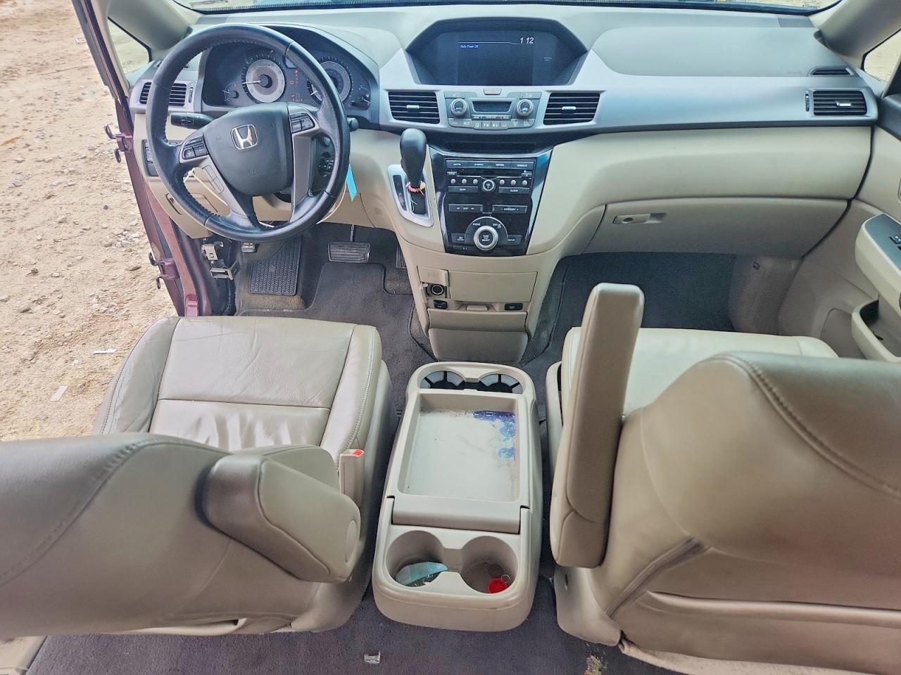2011 Honda Odyssey Exl Brown vin: 5FNRL5H61BB074634