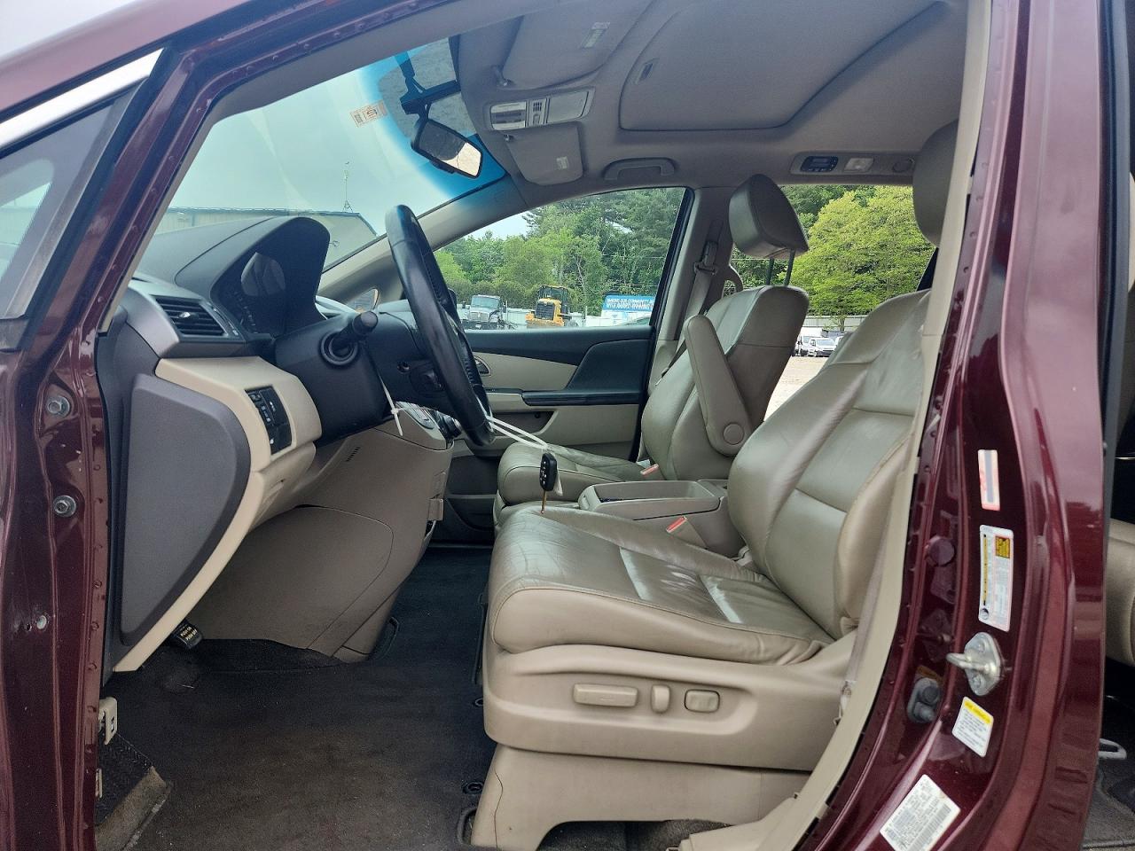 2011 Honda Odyssey Exl Brown vin: 5FNRL5H61BB074634