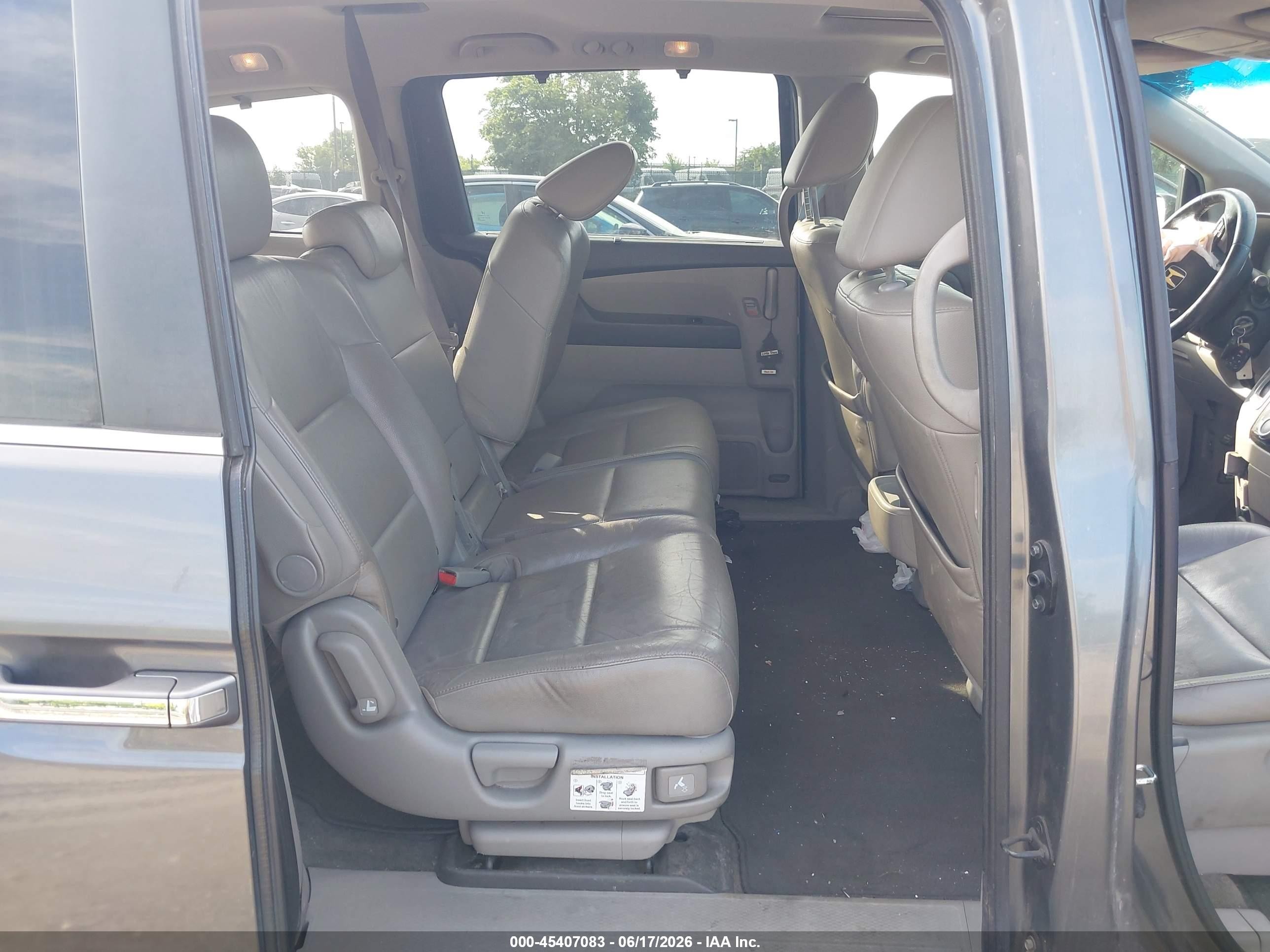 2011 Honda Odyssey Ex-l Gray vin: 5FNRL5H61BB076481