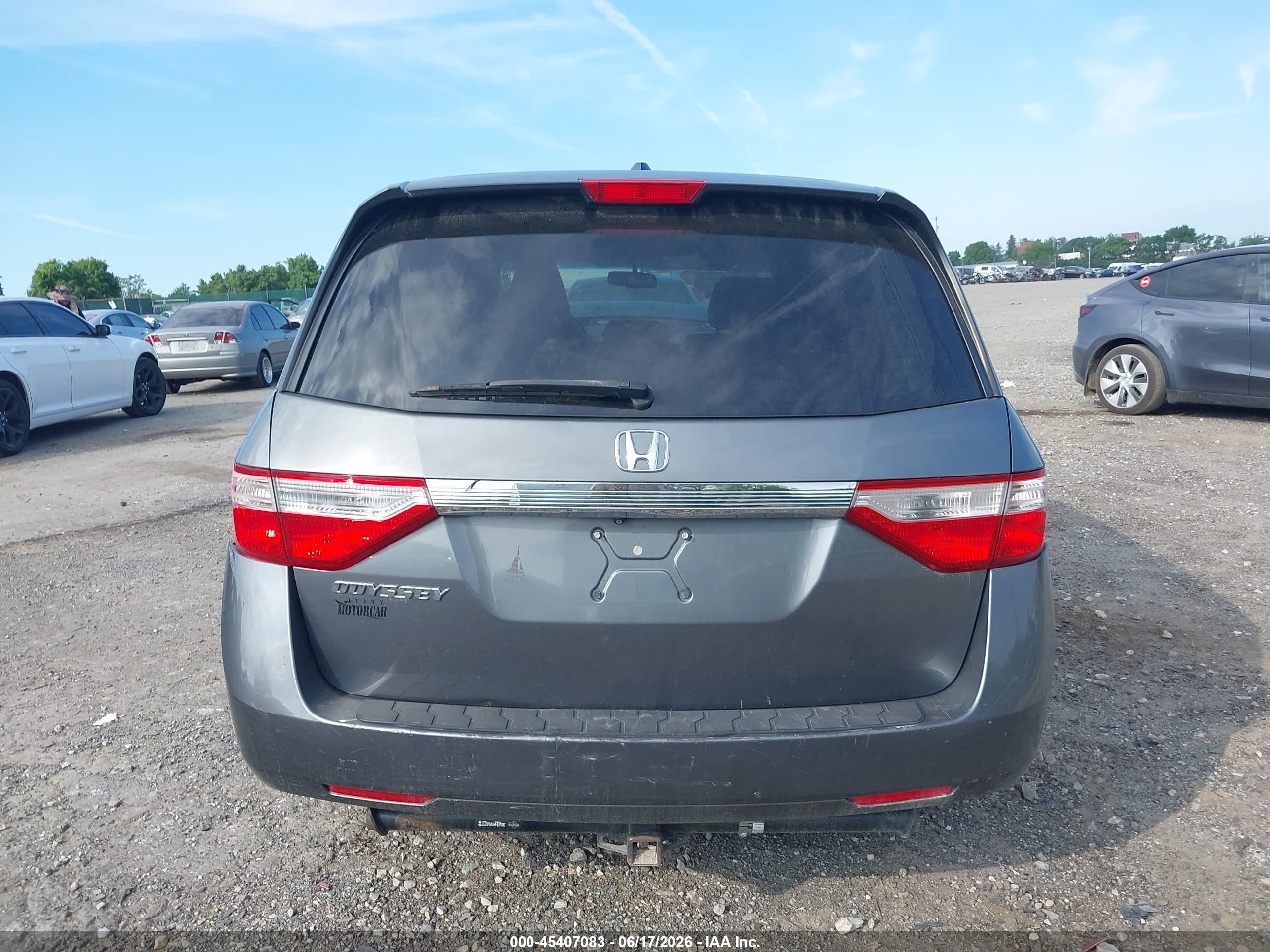 2011 Honda Odyssey Ex-l Gray vin: 5FNRL5H61BB076481