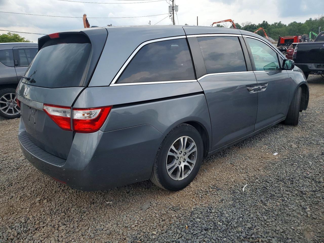 2011 Honda Odyssey Exl Gray vin: 5FNRL5H61BB094866