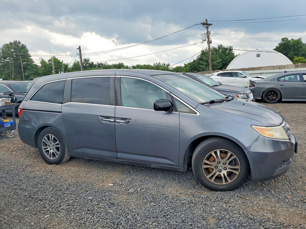 2011 Honda Odyssey Exl Gray vin: 5FNRL5H61BB094866
