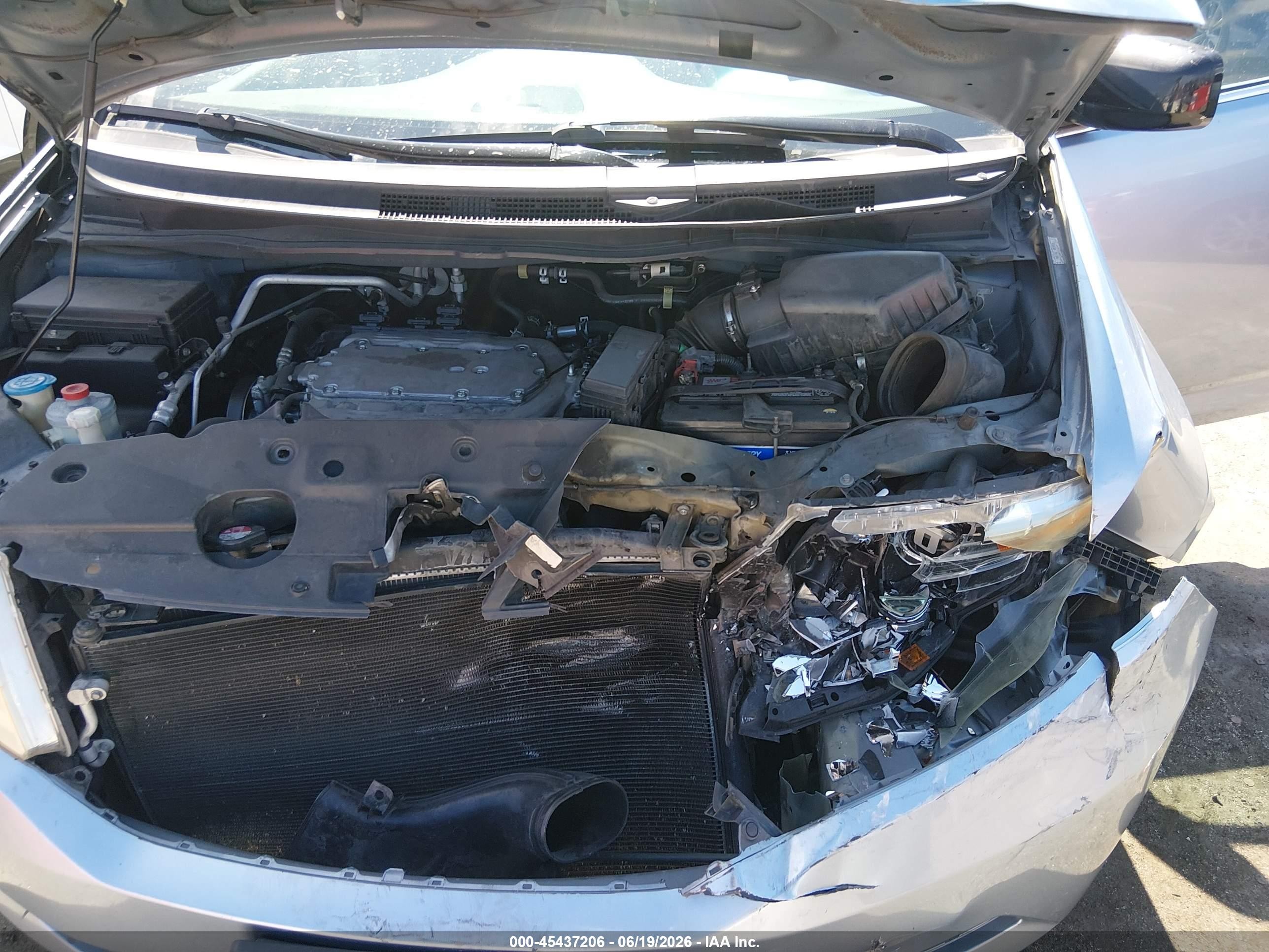 2011 Honda Odyssey Ex-l Blue vin: 5FNRL5H61BB095466
