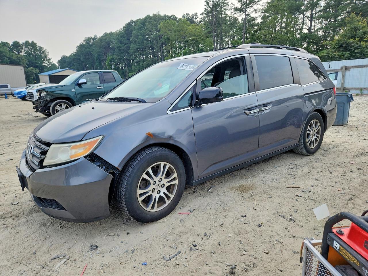 2011 Honda Odyssey Exl Gray vin: 5FNRL5H61BB098125