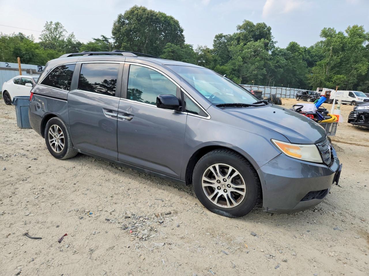 2011 Honda Odyssey Exl Gray vin: 5FNRL5H61BB098125
