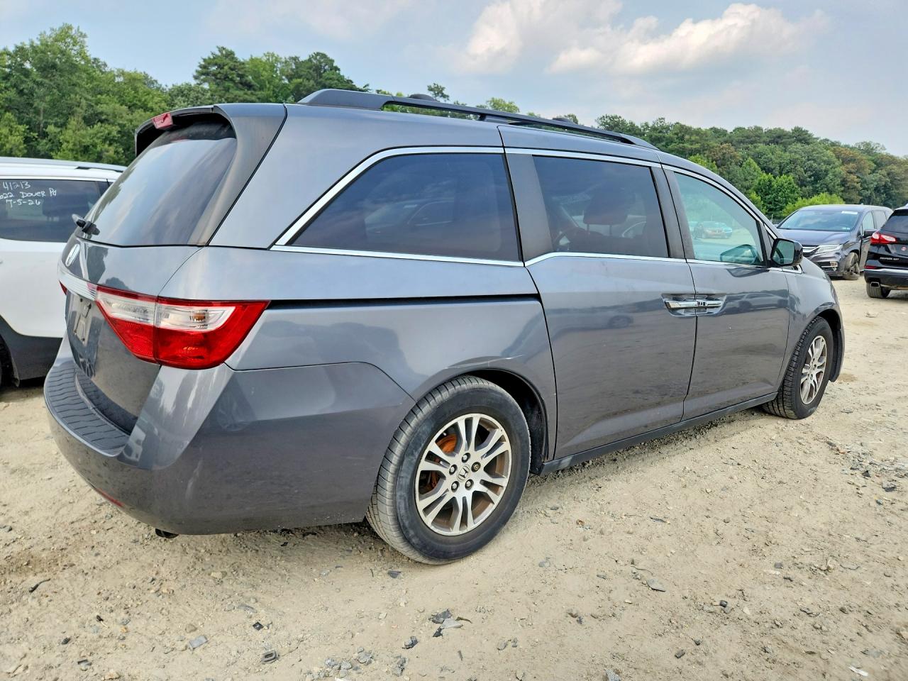 2011 Honda Odyssey Exl Gray vin: 5FNRL5H61BB098125