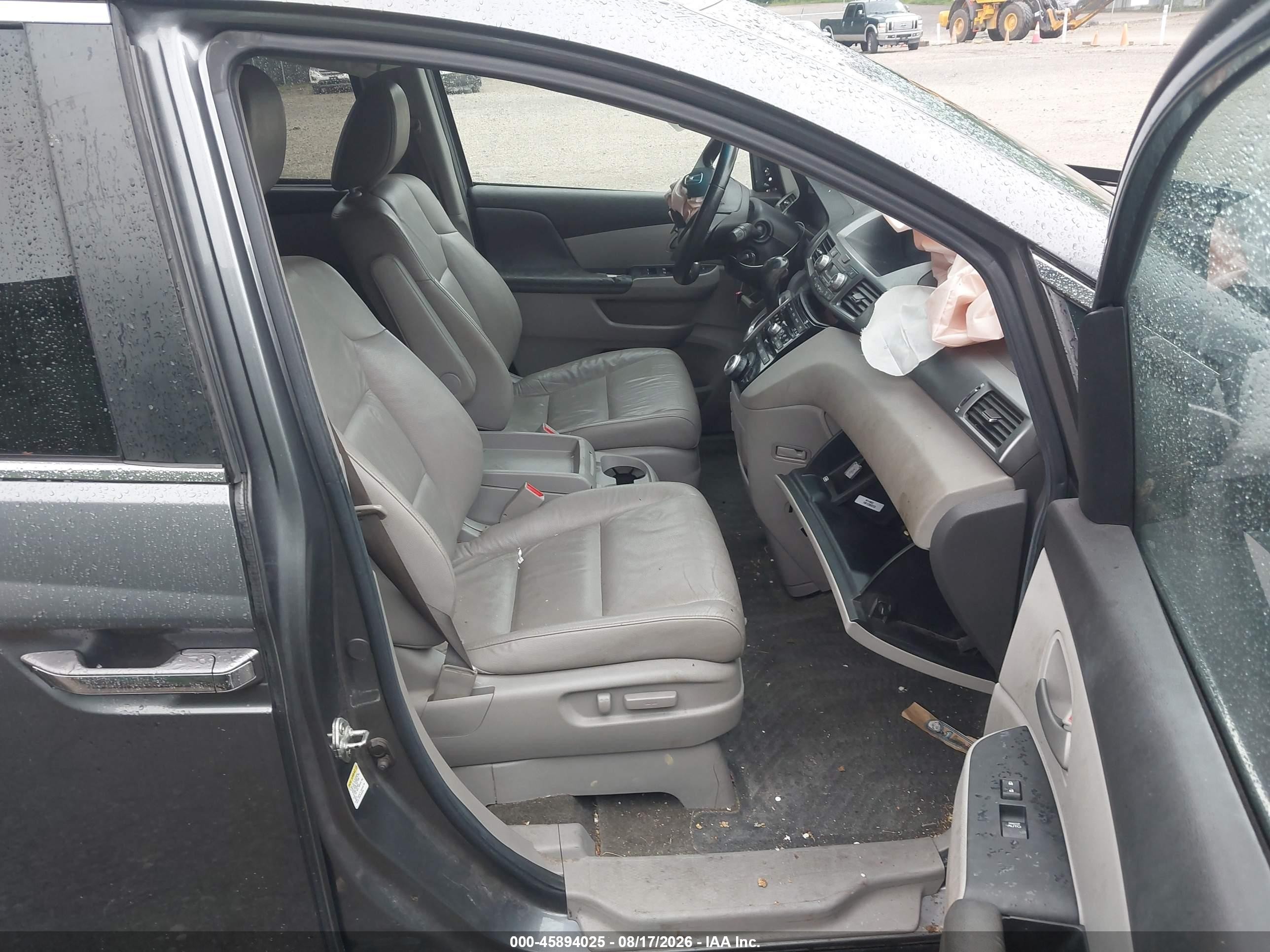 2011 Honda Odyssey Ex-l Gray vin: 5FNRL5H61BB103355