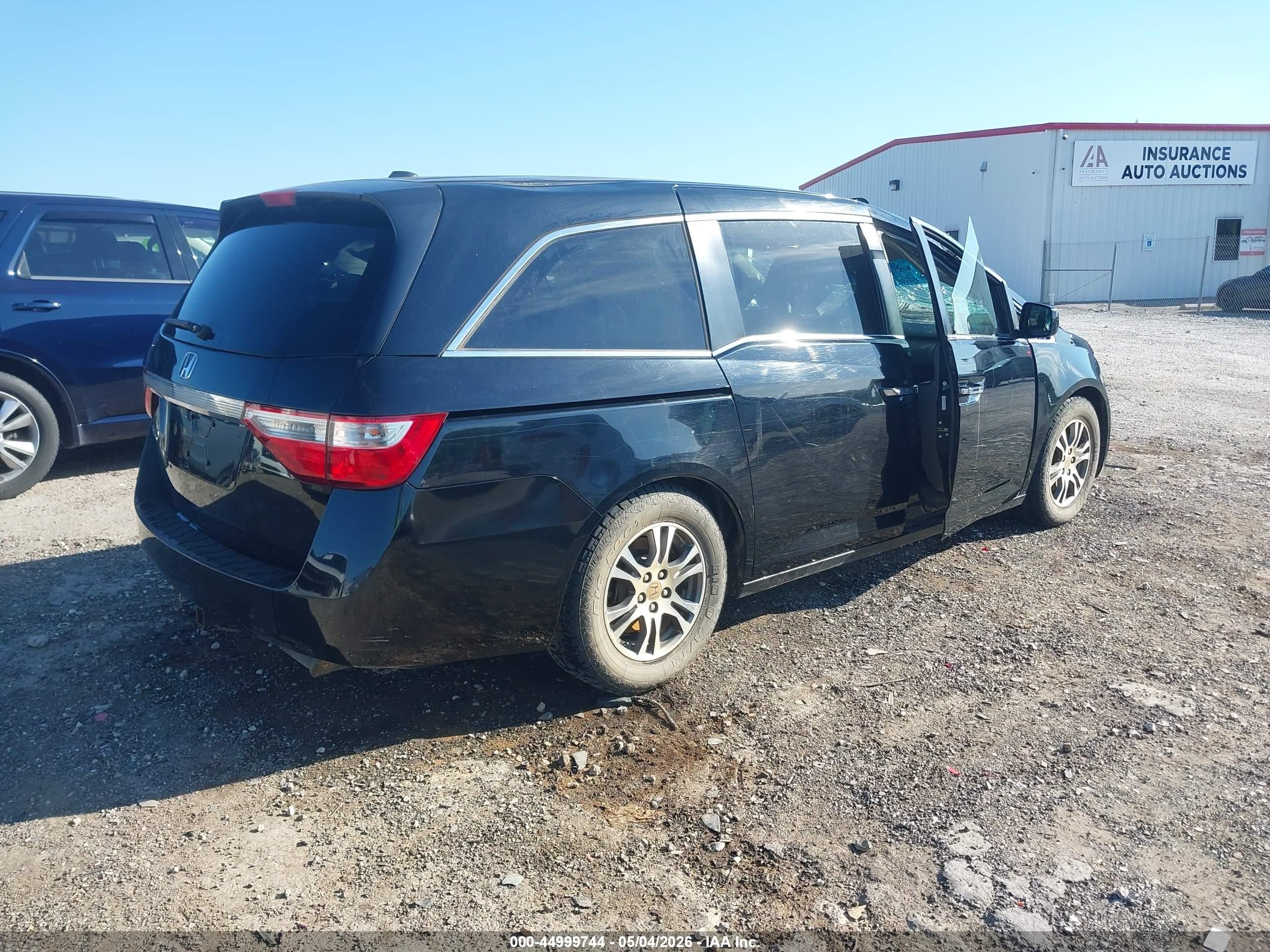 2012 Honda Odyssey Ex-l Black vin: 5FNRL5H61CB005380