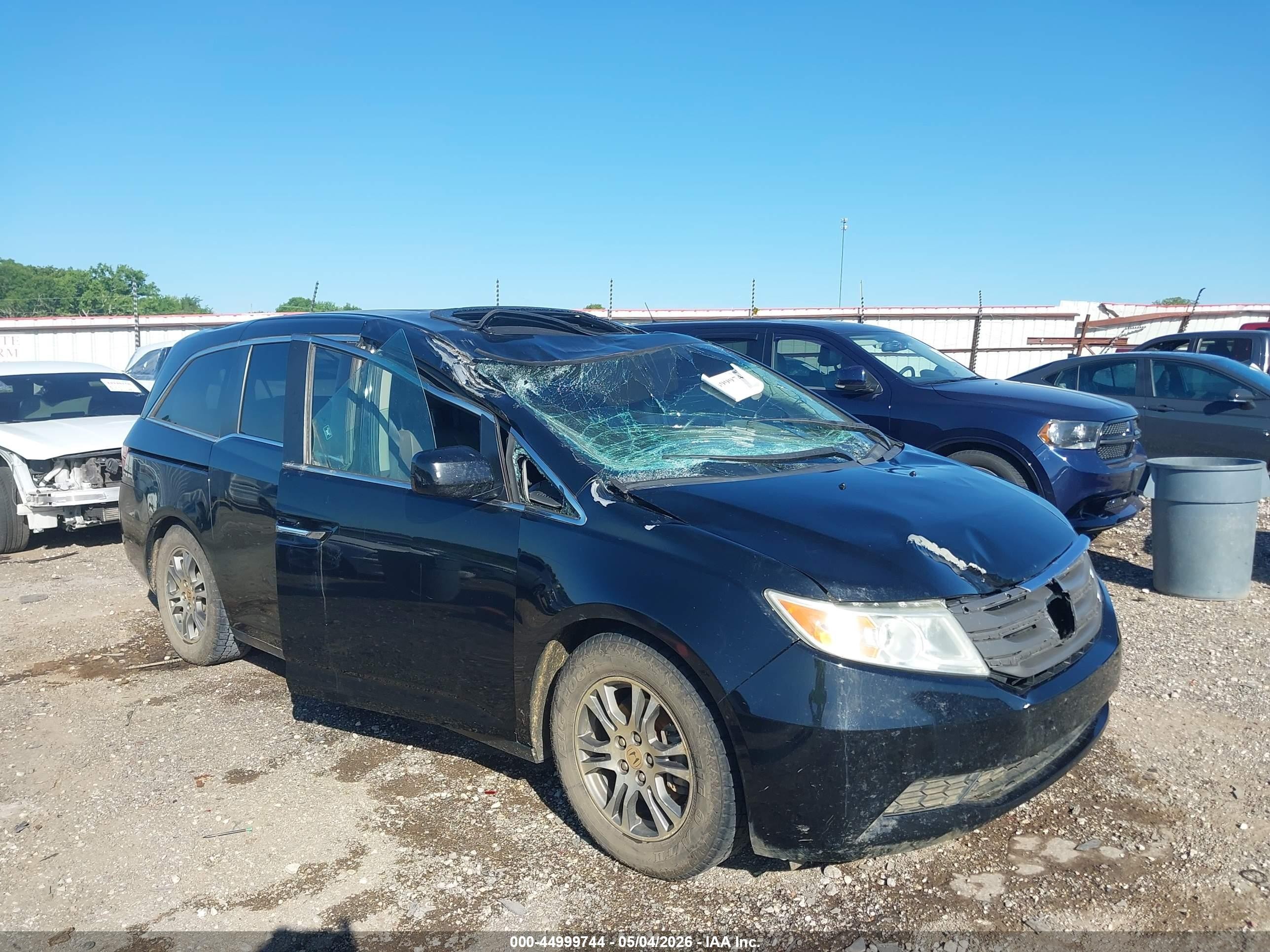2012 Honda Odyssey Ex-l Black vin: 5FNRL5H61CB005380
