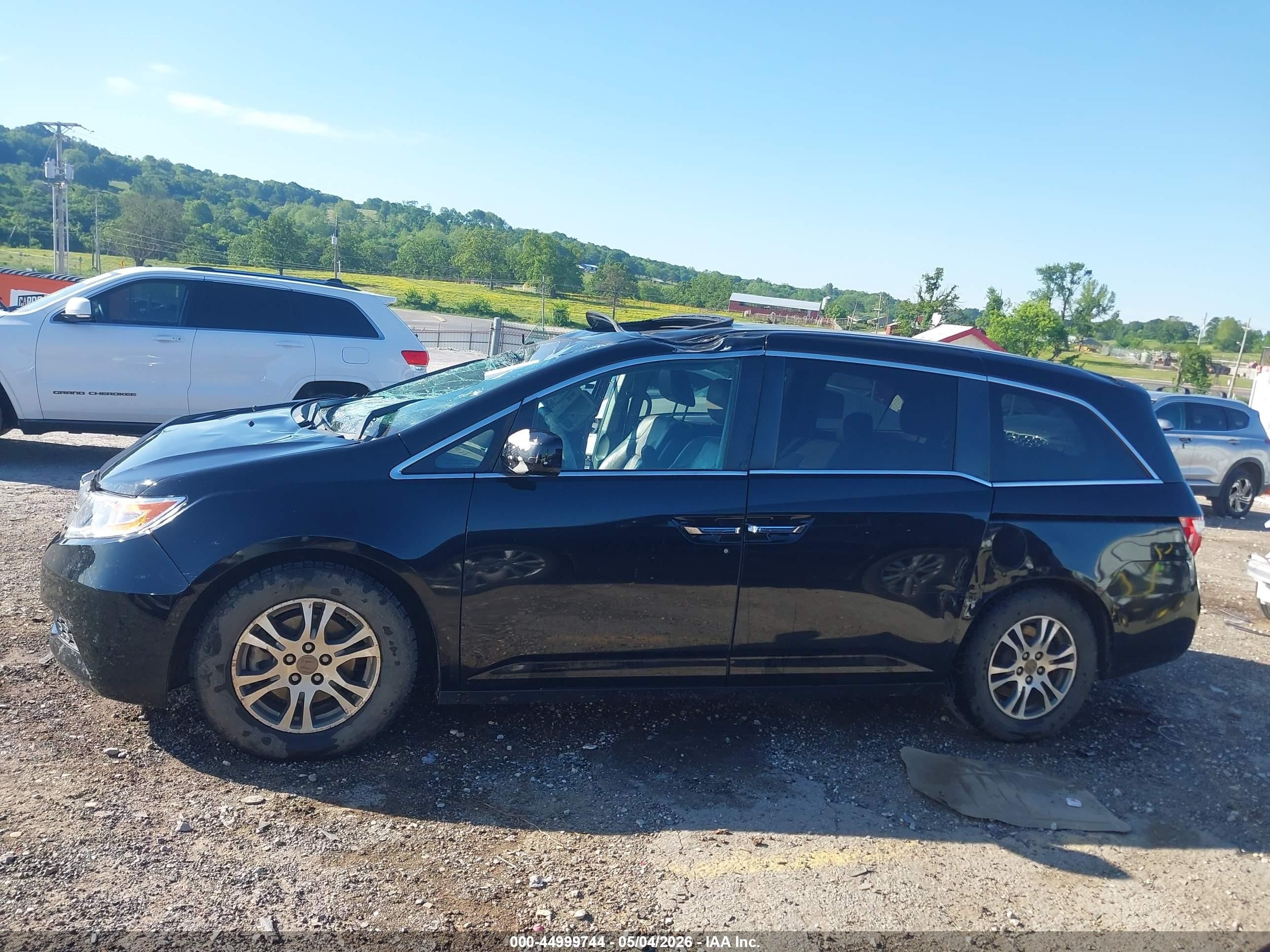 2012 Honda Odyssey Ex-l Black vin: 5FNRL5H61CB005380